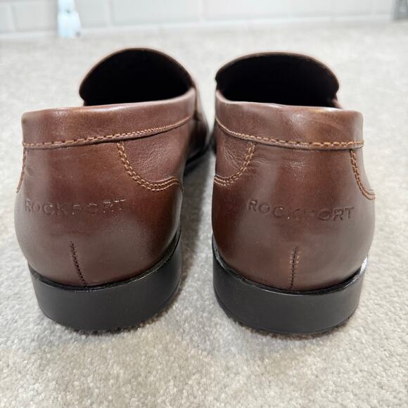 Rockport EUC w/ Box Classic Penny Loafer Lite Leather Brown Mens 16 Old Money - Picture 6 of 15